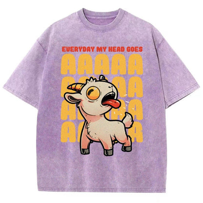 Everyday My Head Goes AAA Vintage Distressed T-shirt