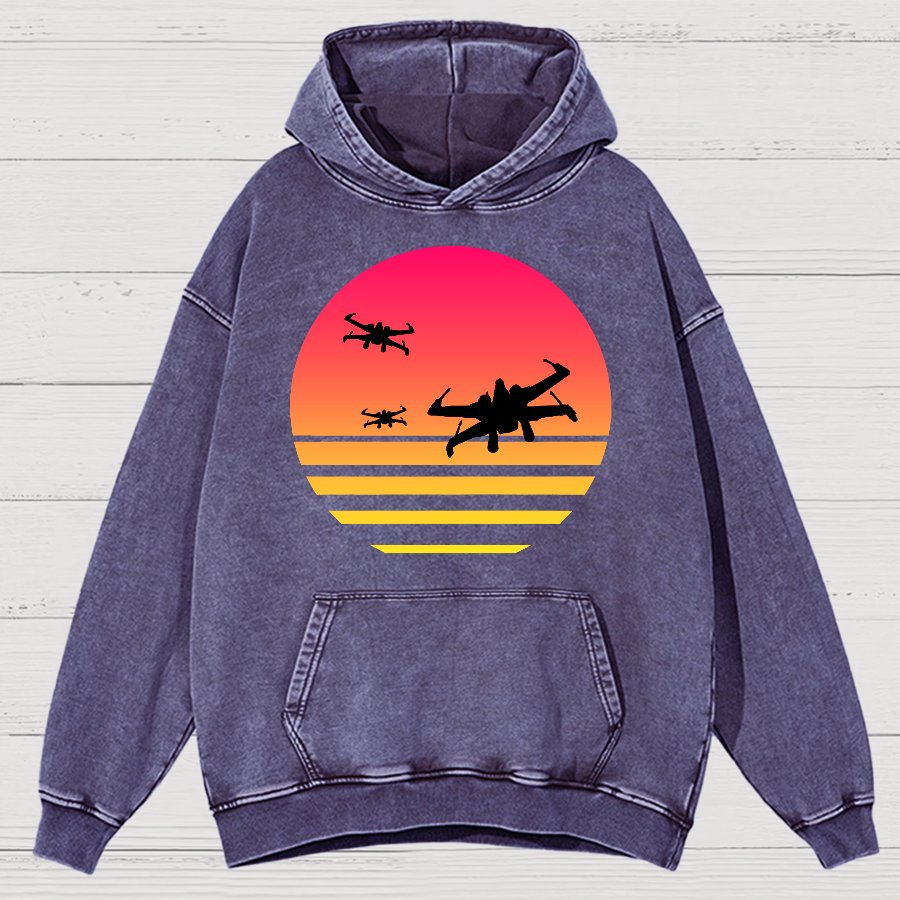 Fighter Vintage Distressed Hoodie