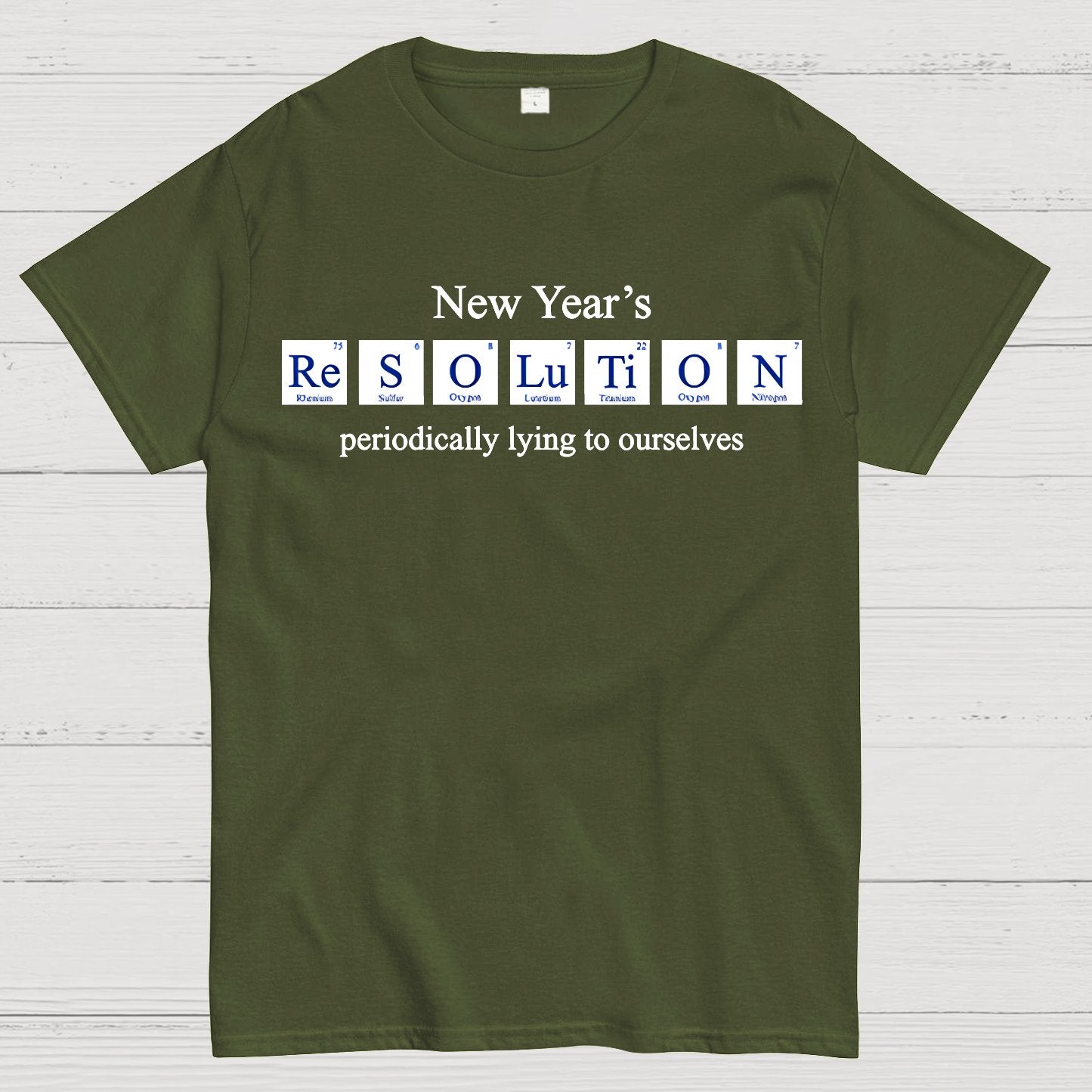 New Year's Periodic Lies Geek T-Shirt