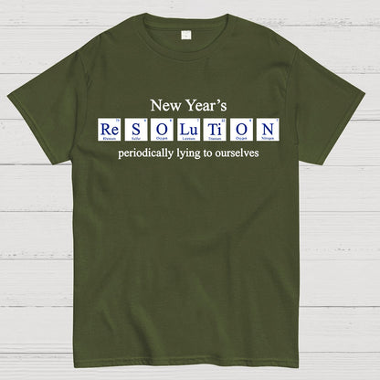 New Year's Periodic Lies Geek T-Shirt