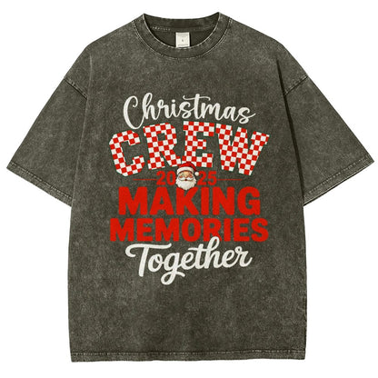 Retro Family Christmas Vintage Distressed T-shirt