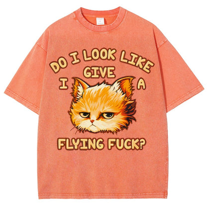 Do I Look Like I Give A Flying Fvck Vintage Distressed T-shirt
