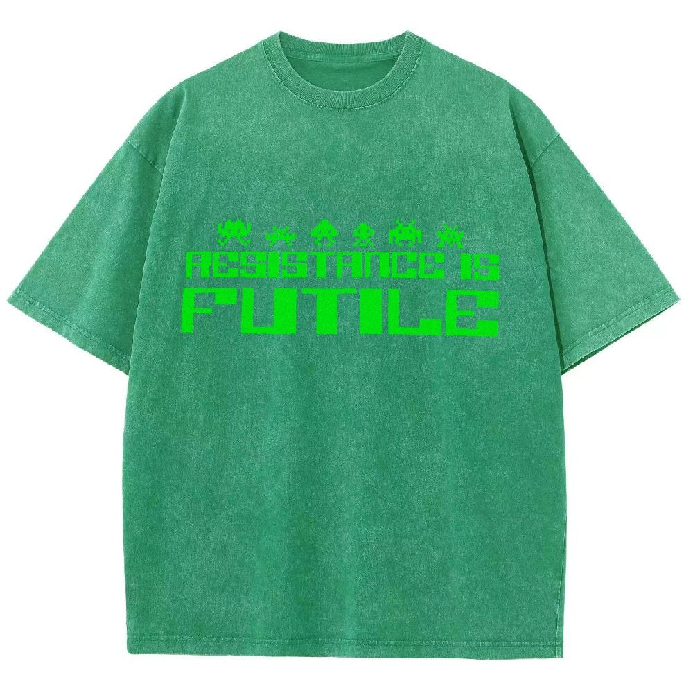 Resistance is Futile Vintage Distressed T-shirt
