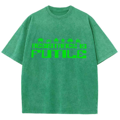 Resistance is Futile Vintage Distressed T-shirt