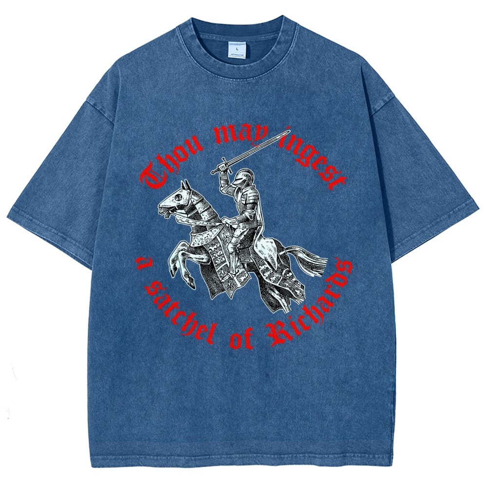 Thou may ingest a satchel of Richards Vintage Distressed T-shirt