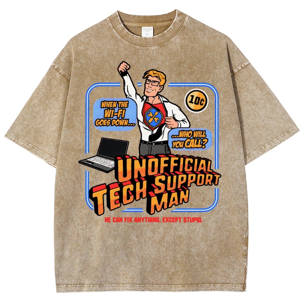 Unofficial Tech Support Man Essential Vintage Distressed T-shirt