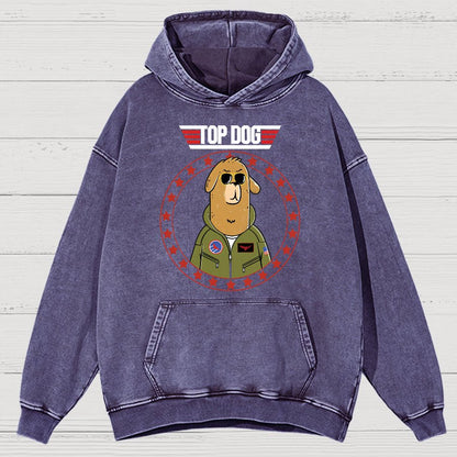Top Dog!Vintage Distressed Hoodie