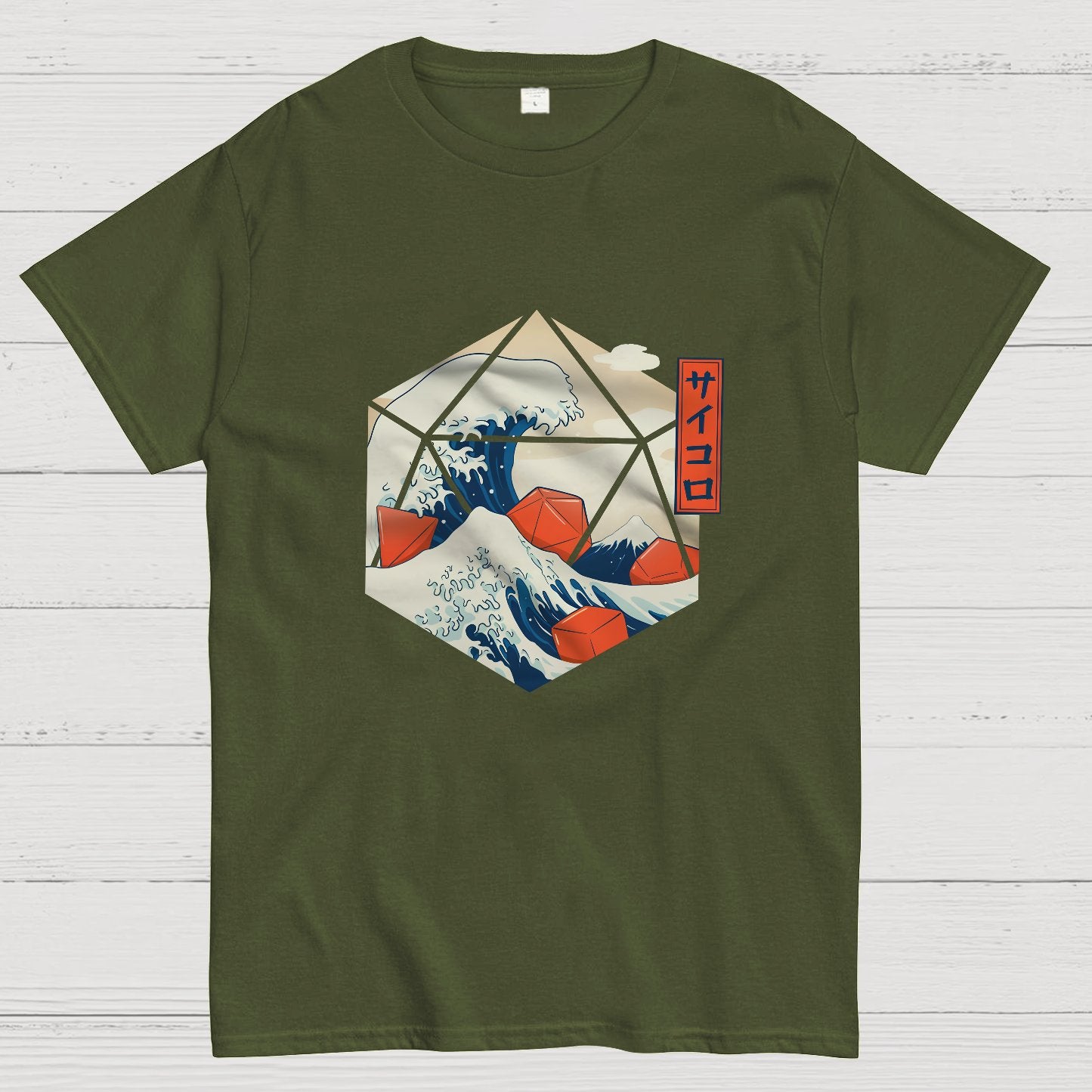 Great Wave of Dice Geeky T-Shirt