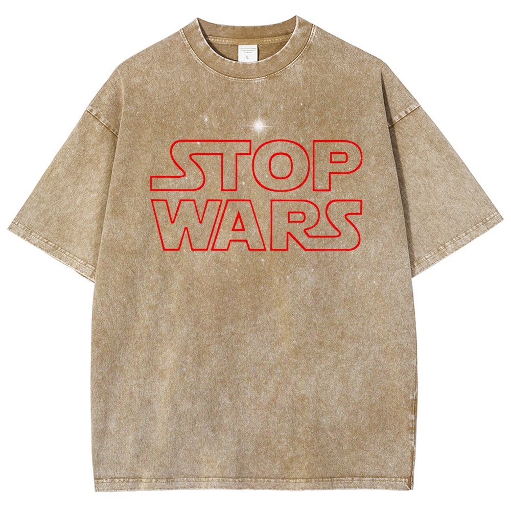 Stop Wars! Vintage Distressed T-shirt