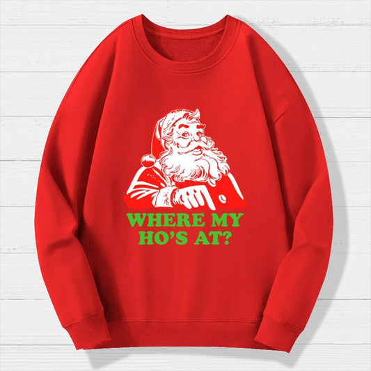 Ho Ho Ho Christmas Geek Cotton Sweatshirt