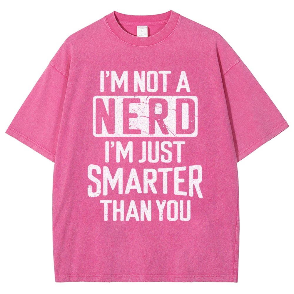 Funny Nerd T-shirt Smart person Vintage Distressed T-shirt
