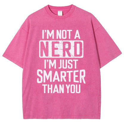 Funny Nerd T-shirt Smart person Vintage Distressed T-shirt