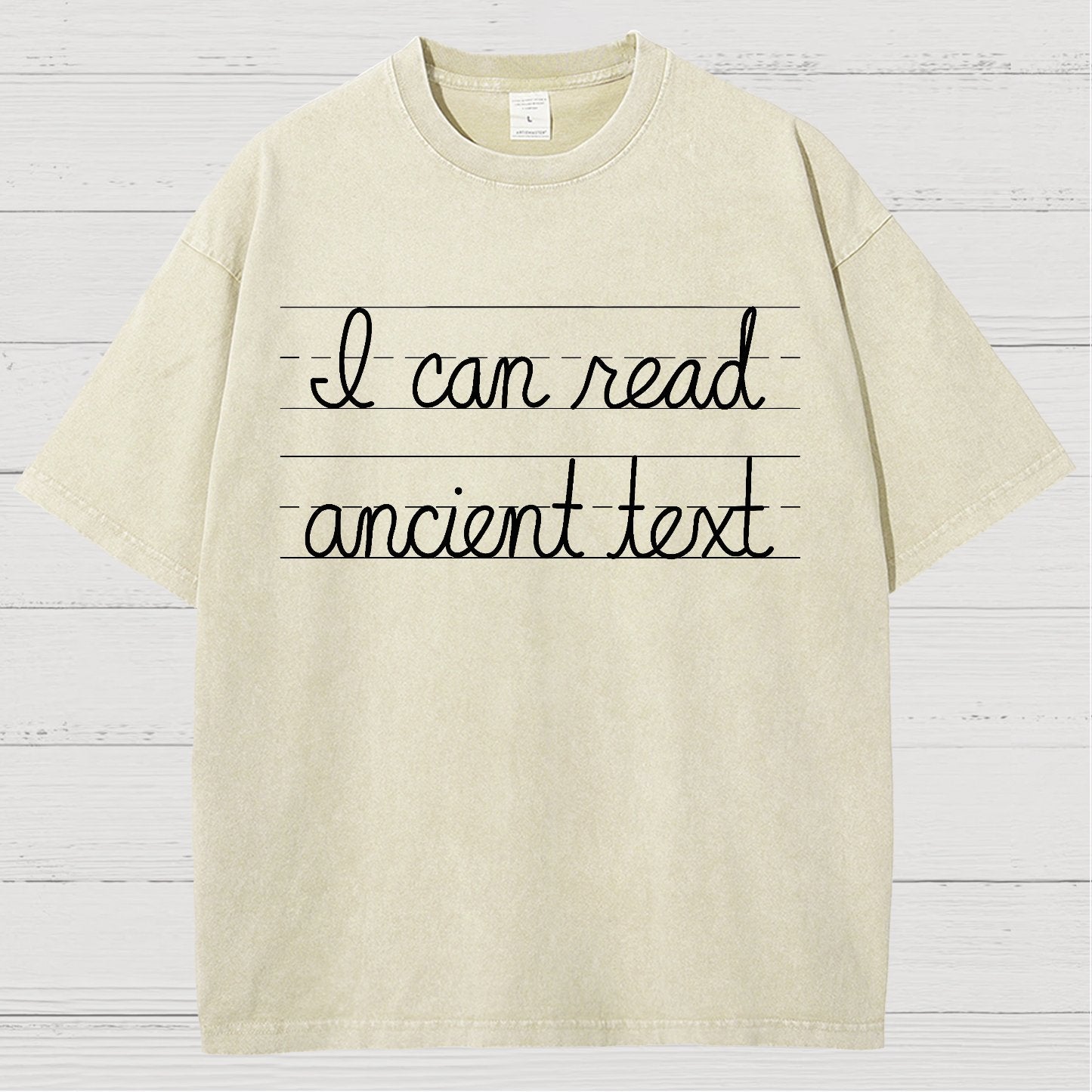 Ancient Text Vintage Distressed T-shirt