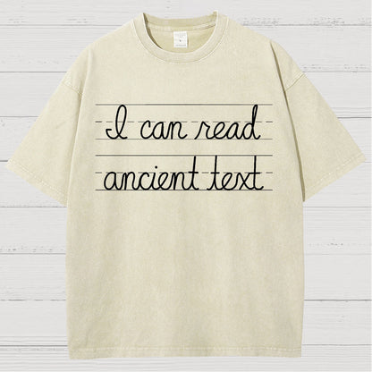Ancient Text Vintage Distressed T-shirt