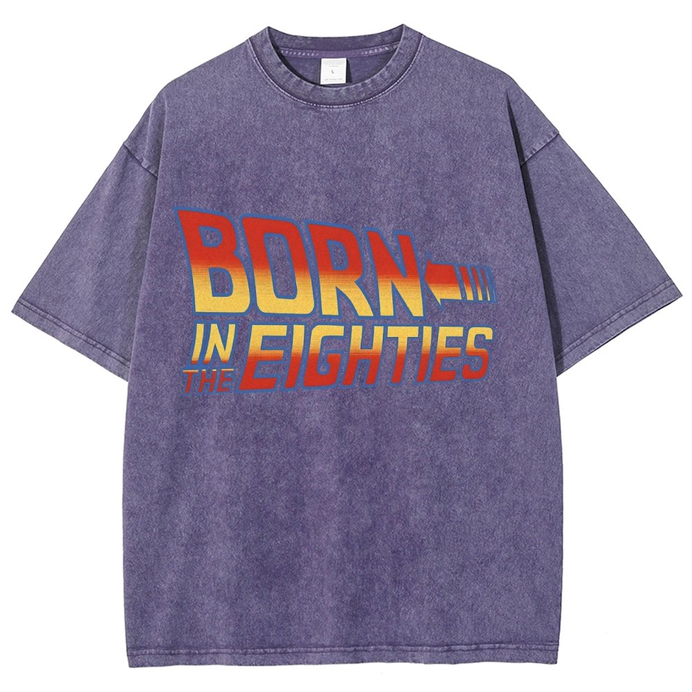 Born In The Eighties Vintage Distressed T-shirt