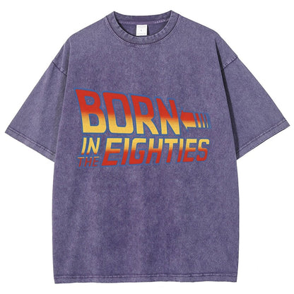 Born In The Eighties Vintage Distressed T-shirt