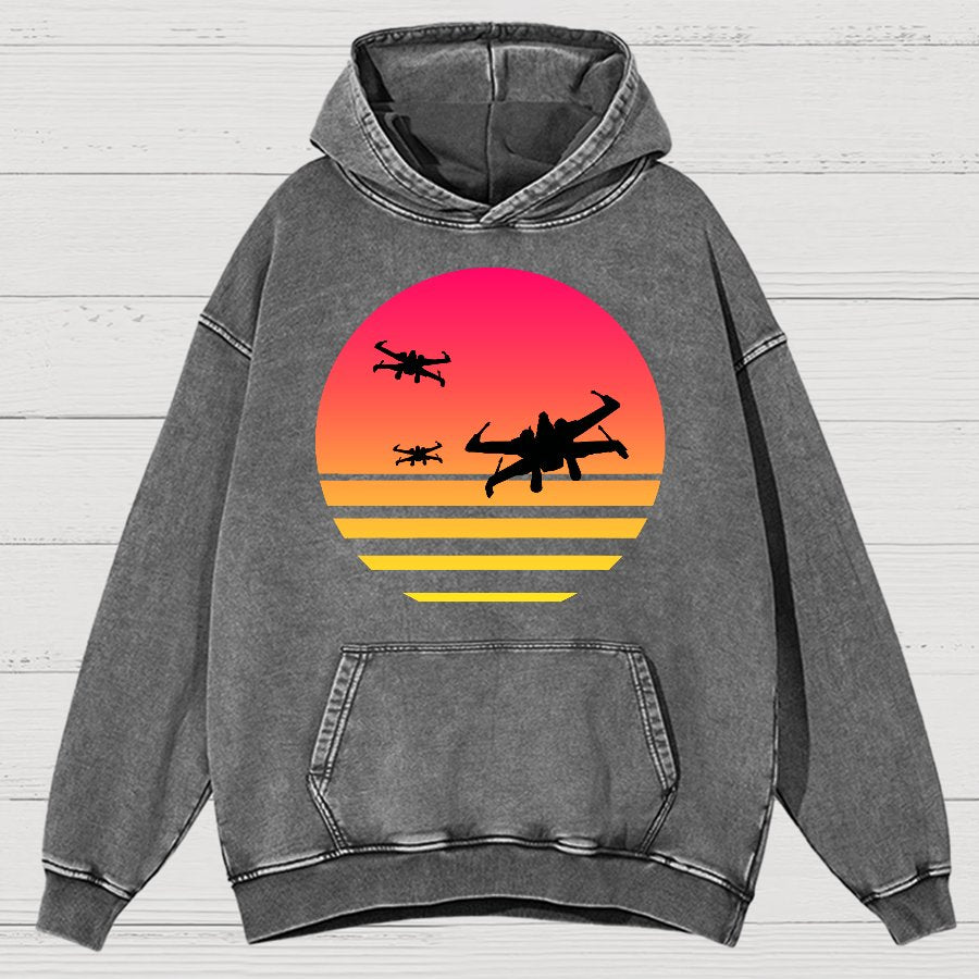 Fighter Vintage Distressed Hoodie