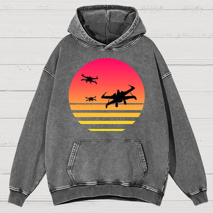 Fighter Vintage Distressed Hoodie