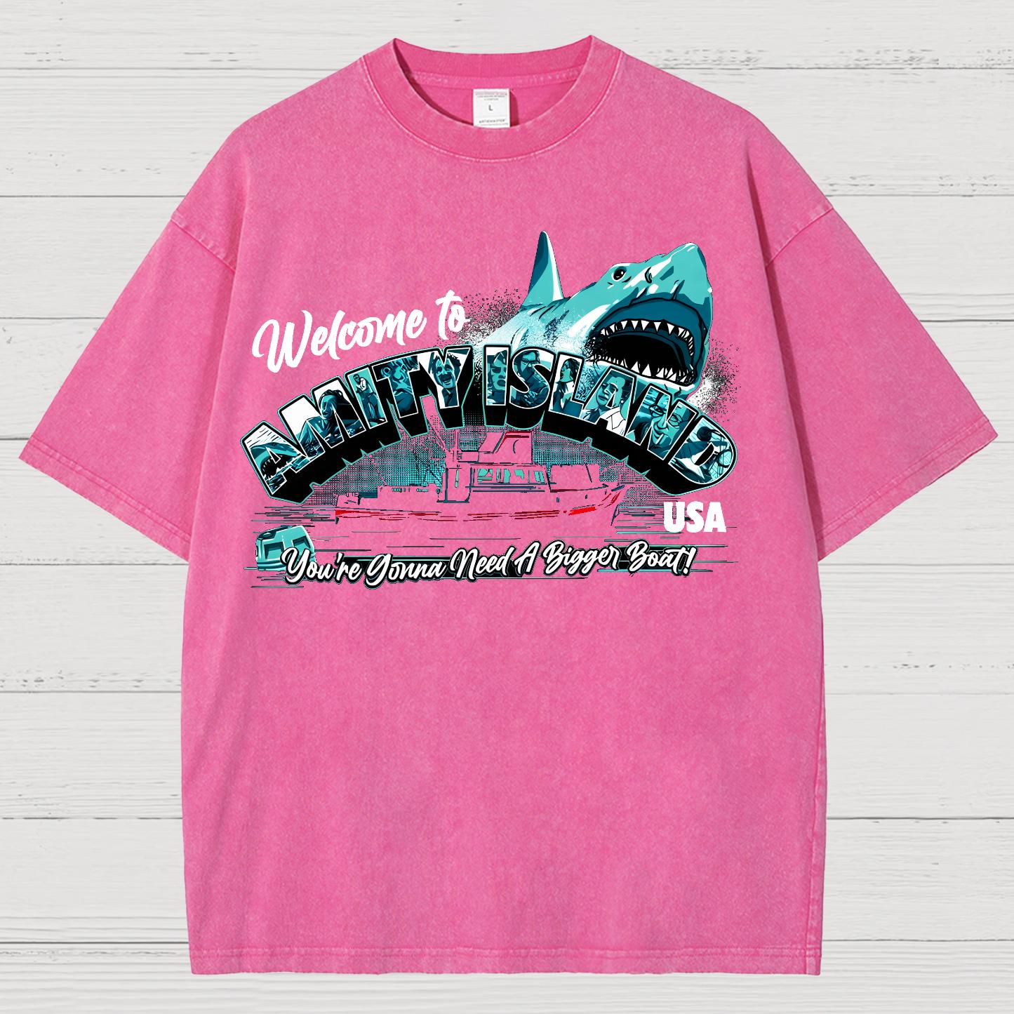 Great White Shark Vintage Distressed T-shirt