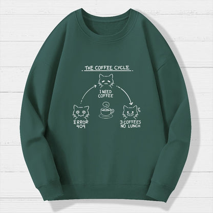 The Coffee Cycle Geek Cotton Sweatshirt