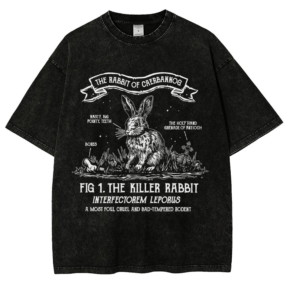 The Rabbit of Mysterious Place Vintage Distressed T-shirt