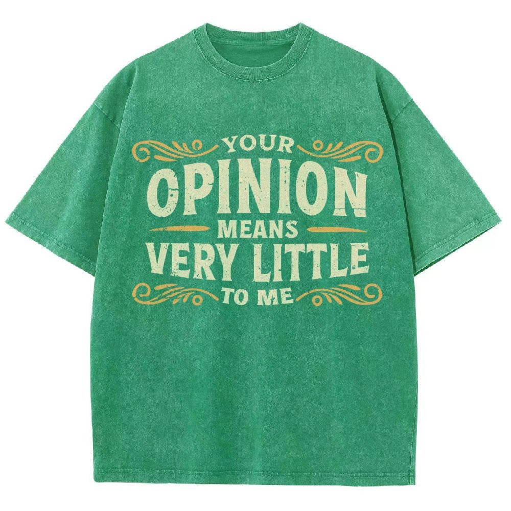 Your Opinion Means Very Little Vintage Distressed T-shirt