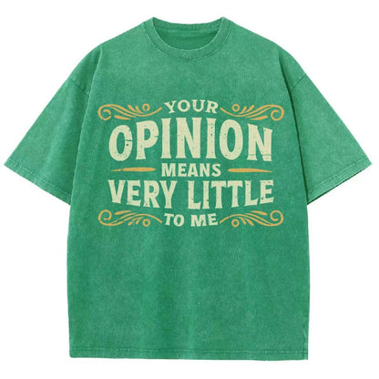 Your Opinion Means Very Little Vintage Distressed T-shirt