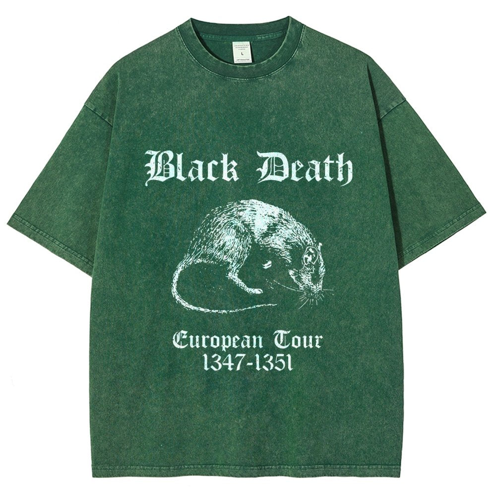 Black Death European Tour Vintage Distressed T-shirt