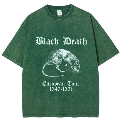 Black Death European Tour Vintage Distressed T-shirt