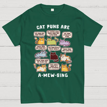 Cat Puns Are A-Mew-sing Geek T-Shirt
