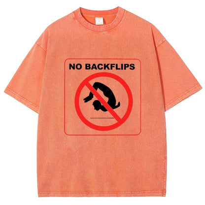 NO BACKFLIPS Vintage Distressed T-shirt