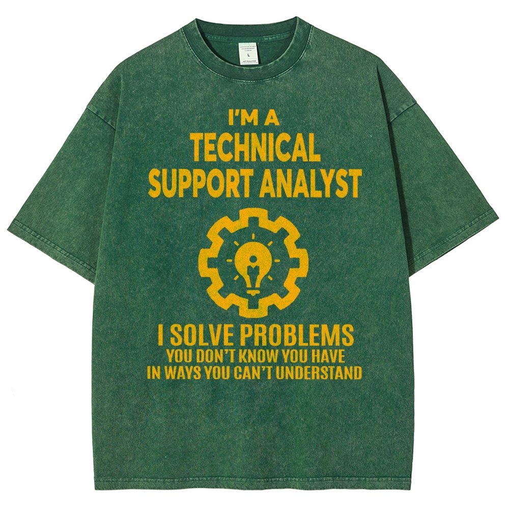 Technical Support Analyst Vintage Distressed T-shirt