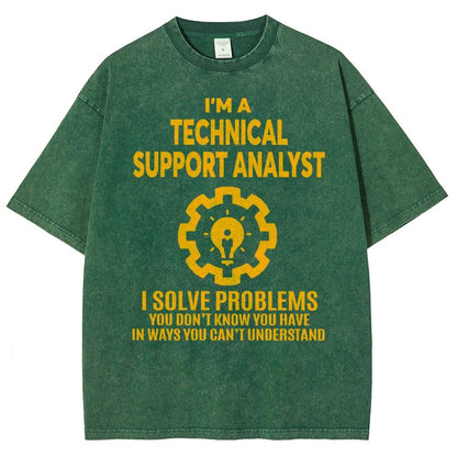 Technical Support Analyst Vintage Distressed T-shirt