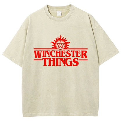 Winchester Things Vintage Distressed T-shirt