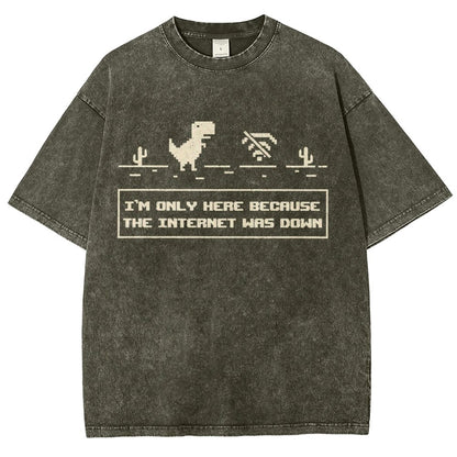 Offline Dino Vintage Distressed T-shirt