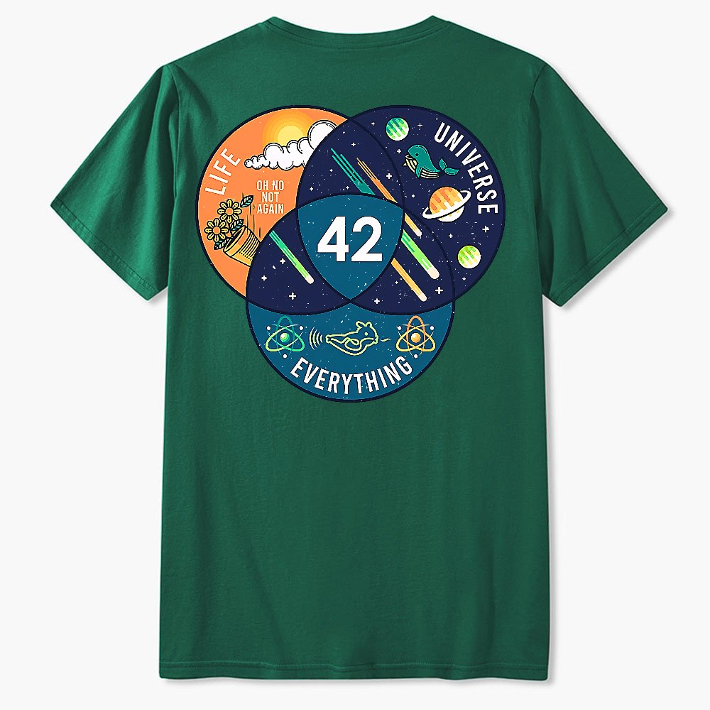 42 Answer to Life Universe and Everything Essential Geek T-Shirt