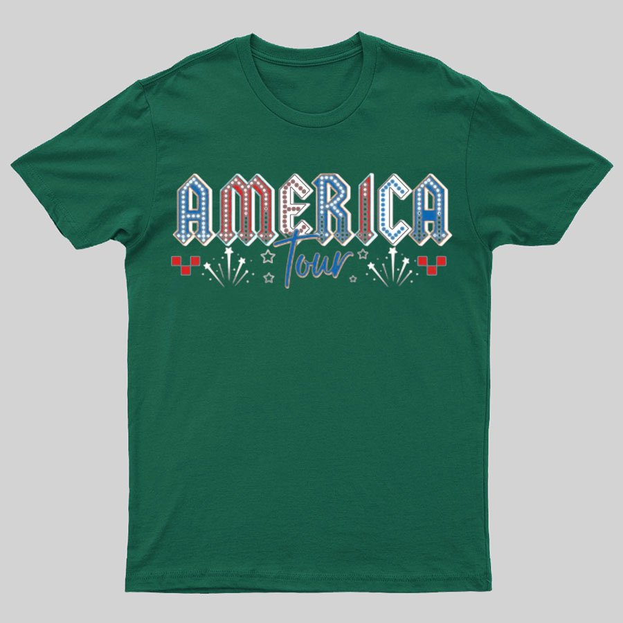 Retro America Tour 1776 Funny T-Shirt Gift