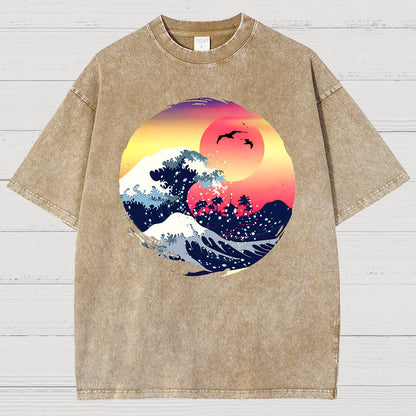 Retro Waves Vintage Distressed T-shirt