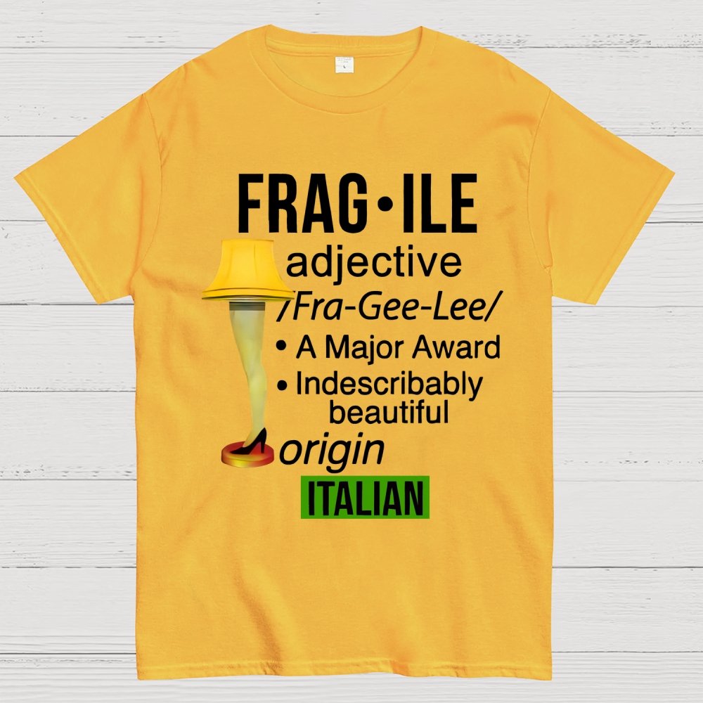 Funny Christmas Fragile Major Award Leg Lamp Geek T-Shirt