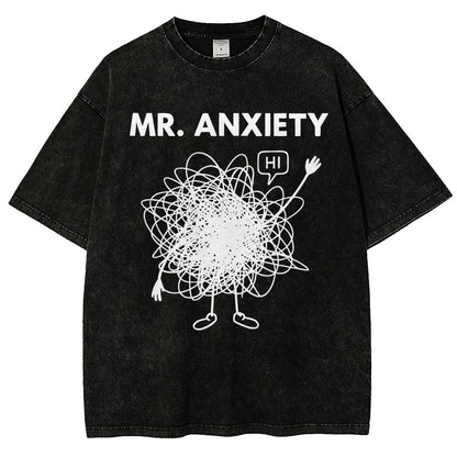 Mr. Anxiety! Vintage Distressed T-shirt