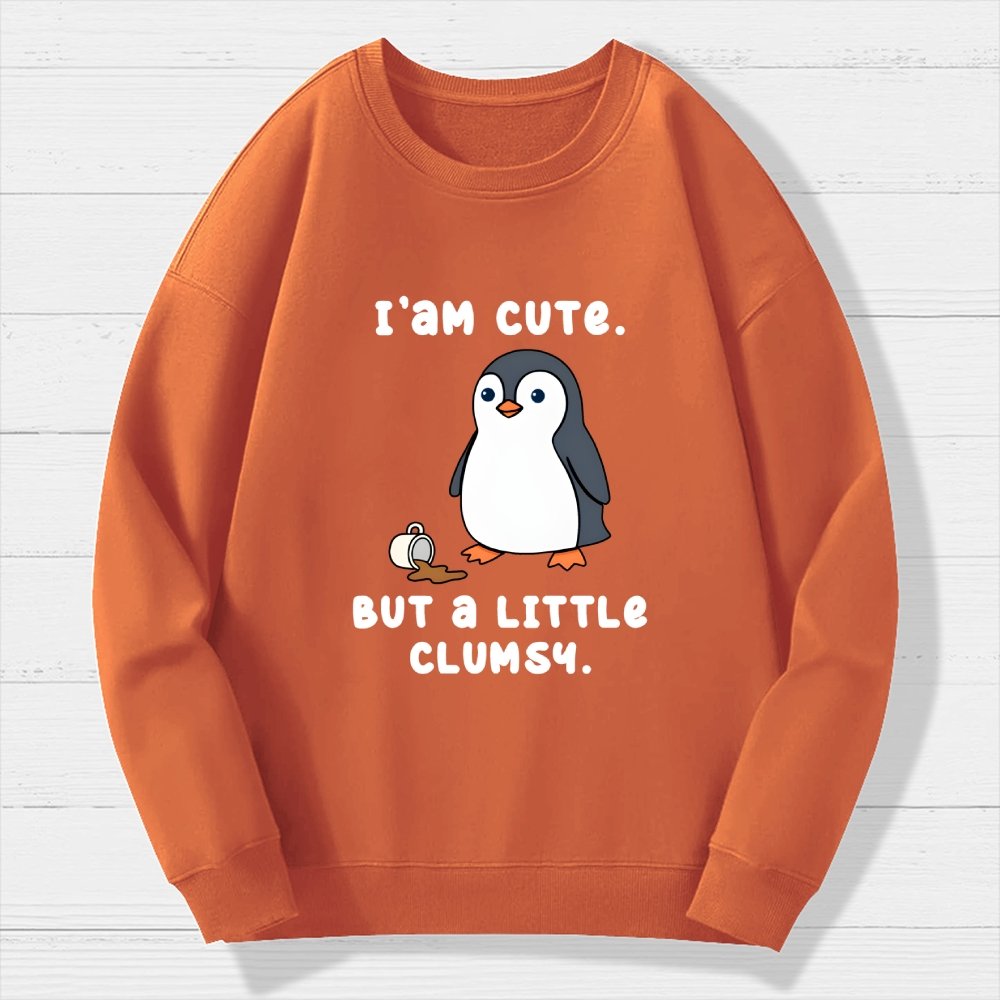 Little Clumsy Geek Cotton Sweatshirt
