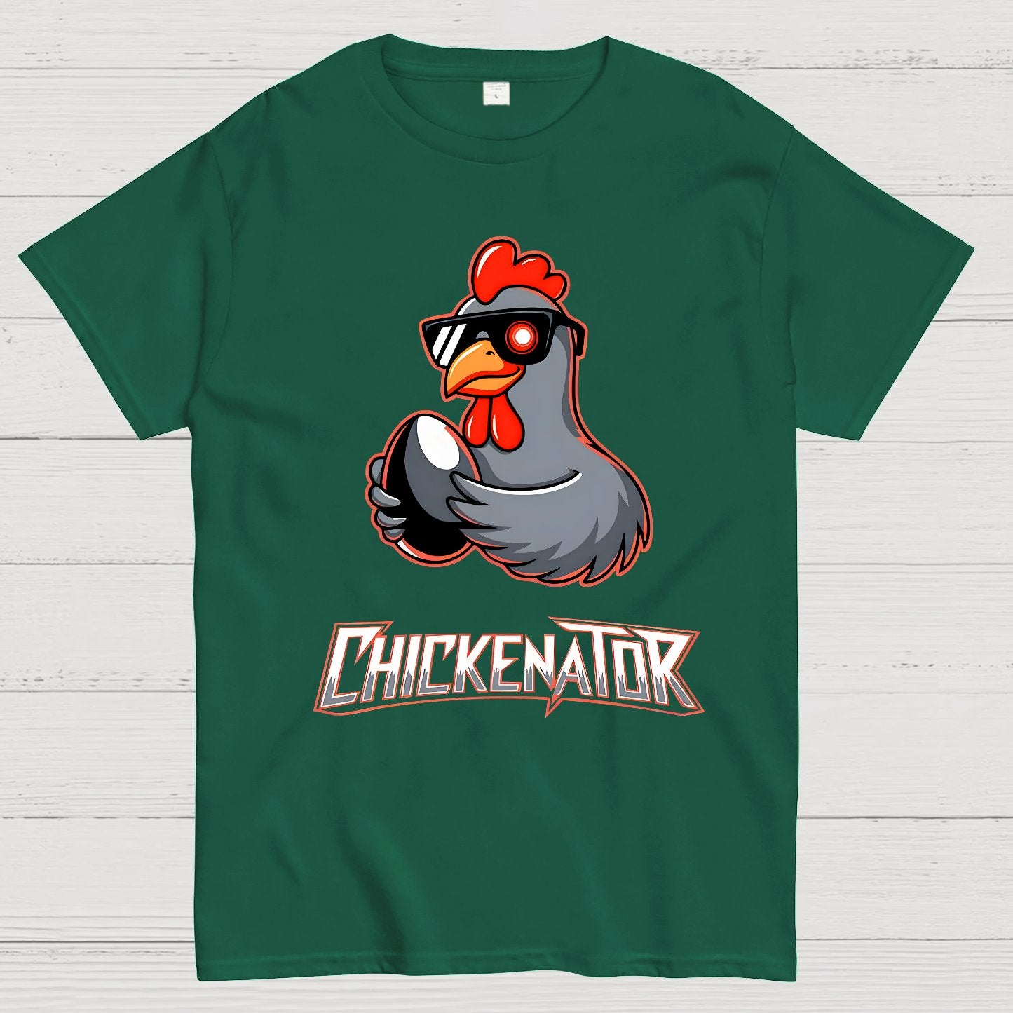 Chickenator, The Future Chicken Geek T-Shirt