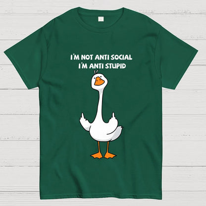 I’m not antisocial I’m antistupid  Geek T-Shirt