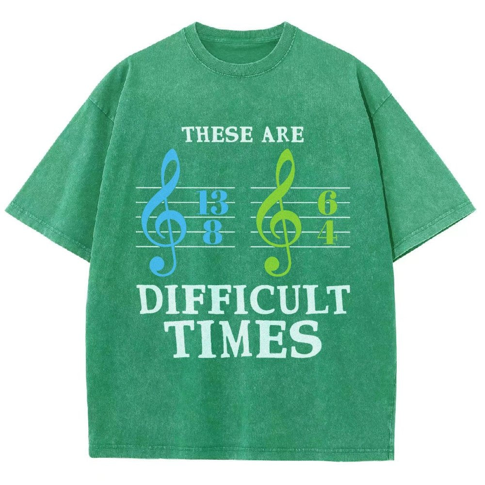 These Are Difficult Times Vintage Distressed T-shirt