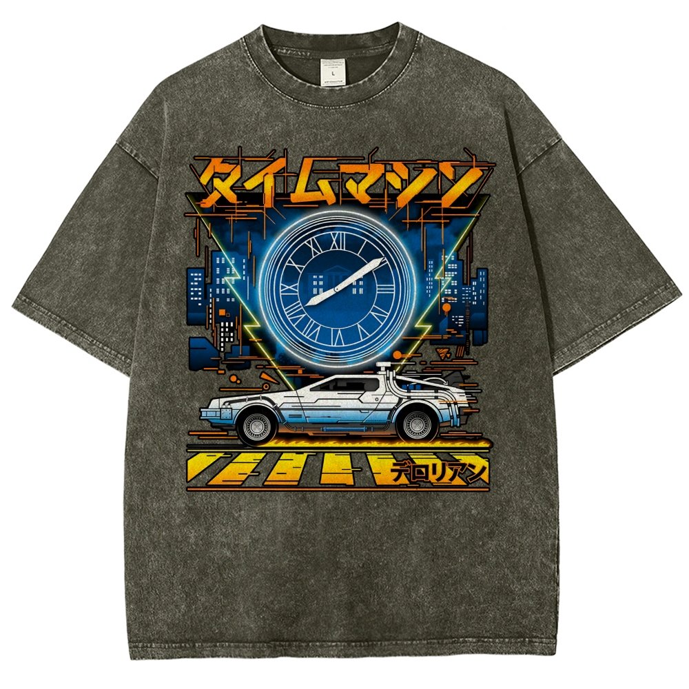Time Machine Vintage Distressed T-shirt