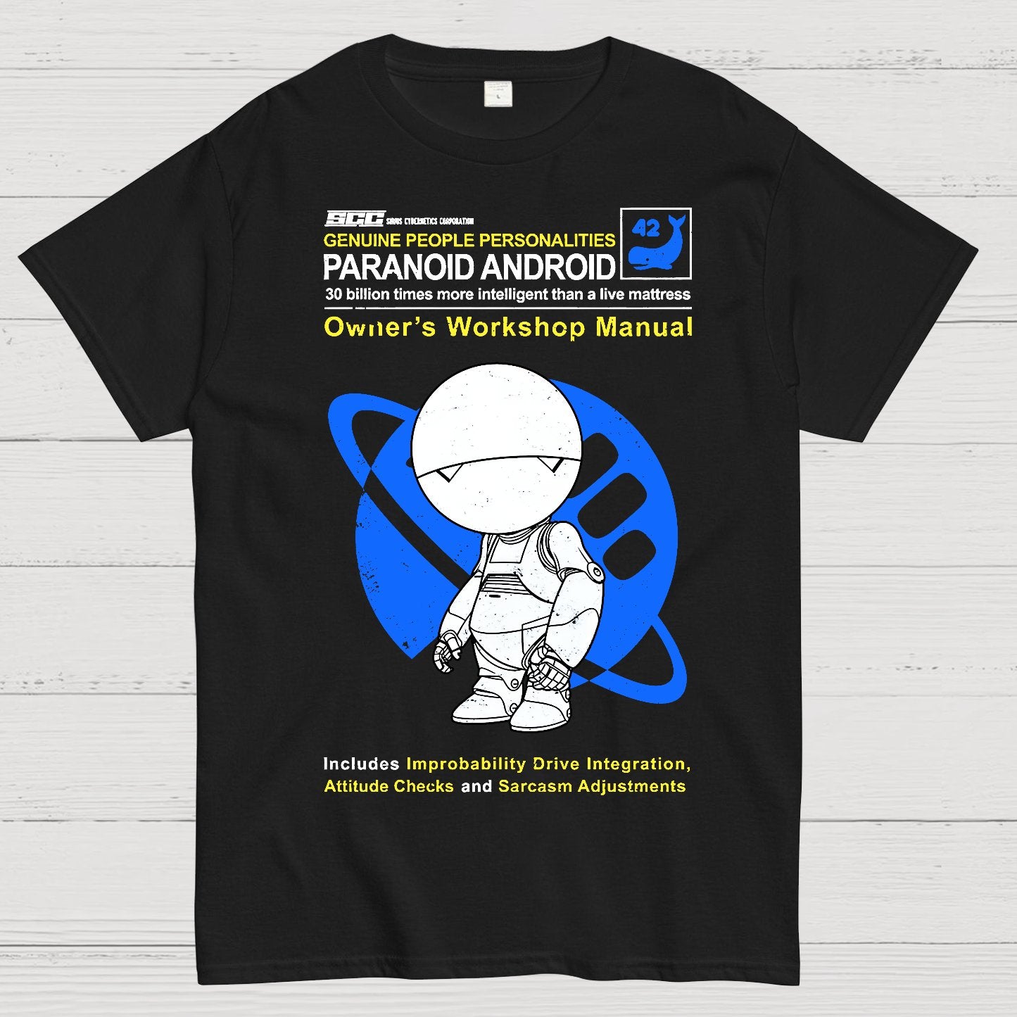 Paranoid Android Manual Geek T-Shirt