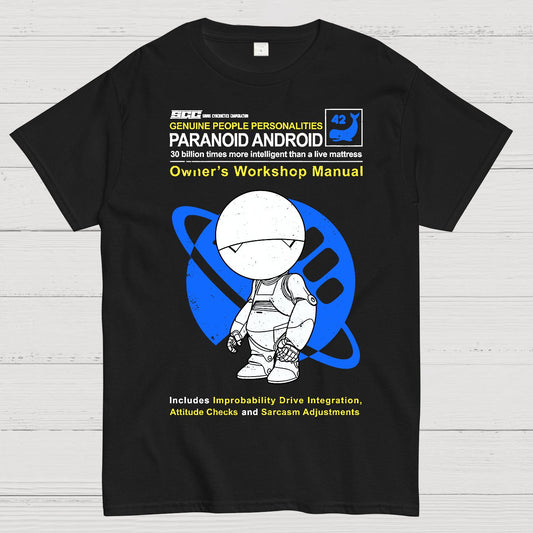 Paranoid Android Manual Geek T-Shirt