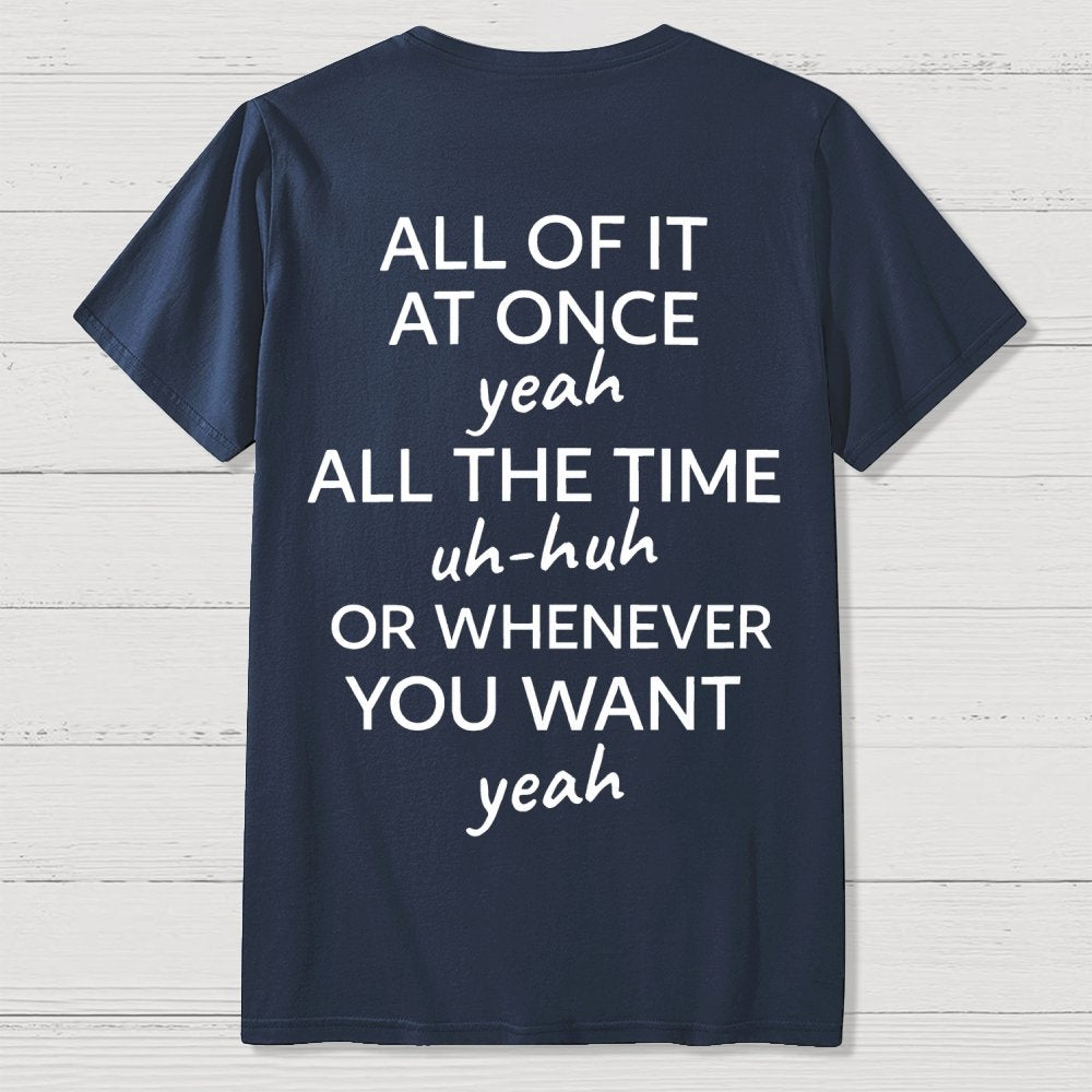Do It Lady Front And Back Printing Geek T-Shirt