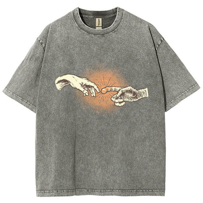 First Contact Vintage Distressed T-shirt