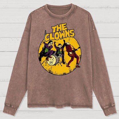 Horror Killer Rock Washed Long Sleeve Tee